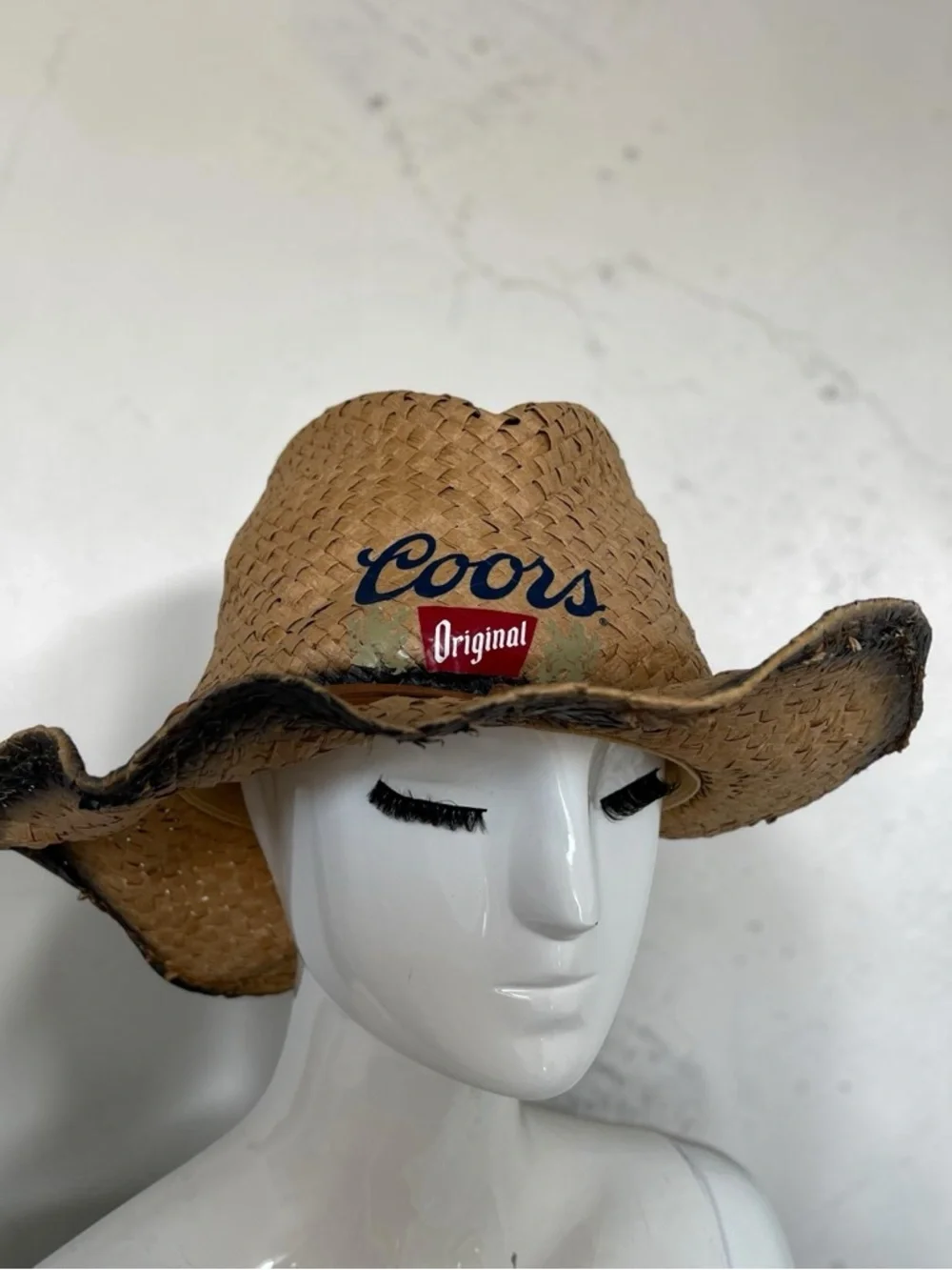 Coors Straw Cowboy Hat Western Festival Country Concert 22.5” - Picture 2 of 7